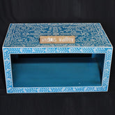 Bone inlay Blue Floral Coffee Table